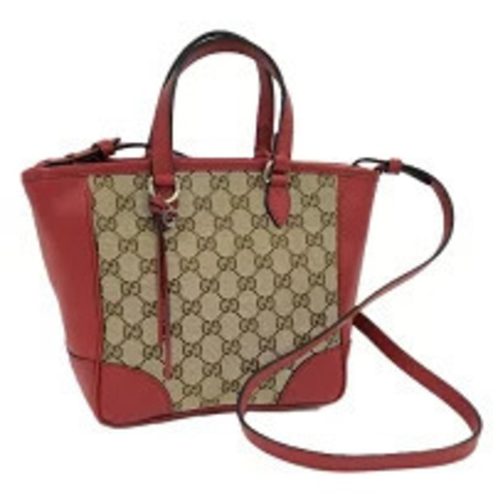 Gucci 2way Shoulder Bag GG canvas red